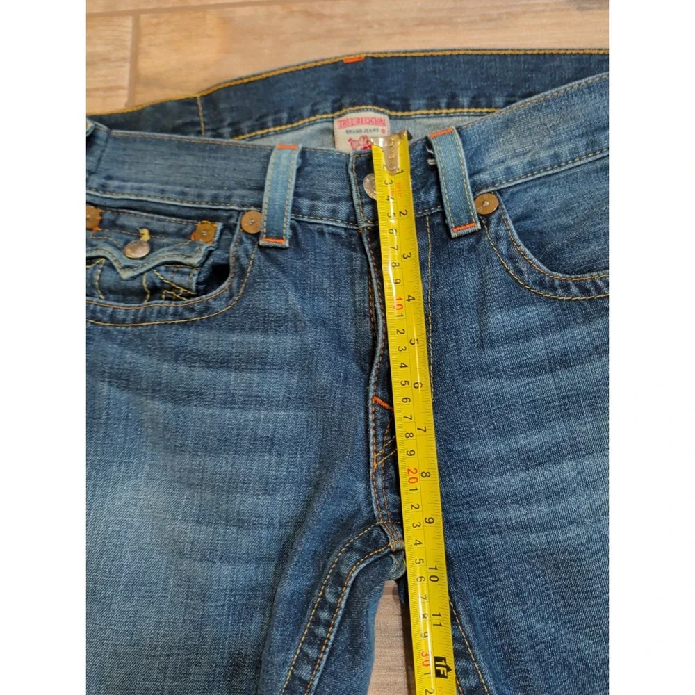 Vtg Y2K True Religion Billy Jeans Mens 33 Made in USA Straight Flap Pocket Denim